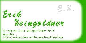 erik weingoldner business card